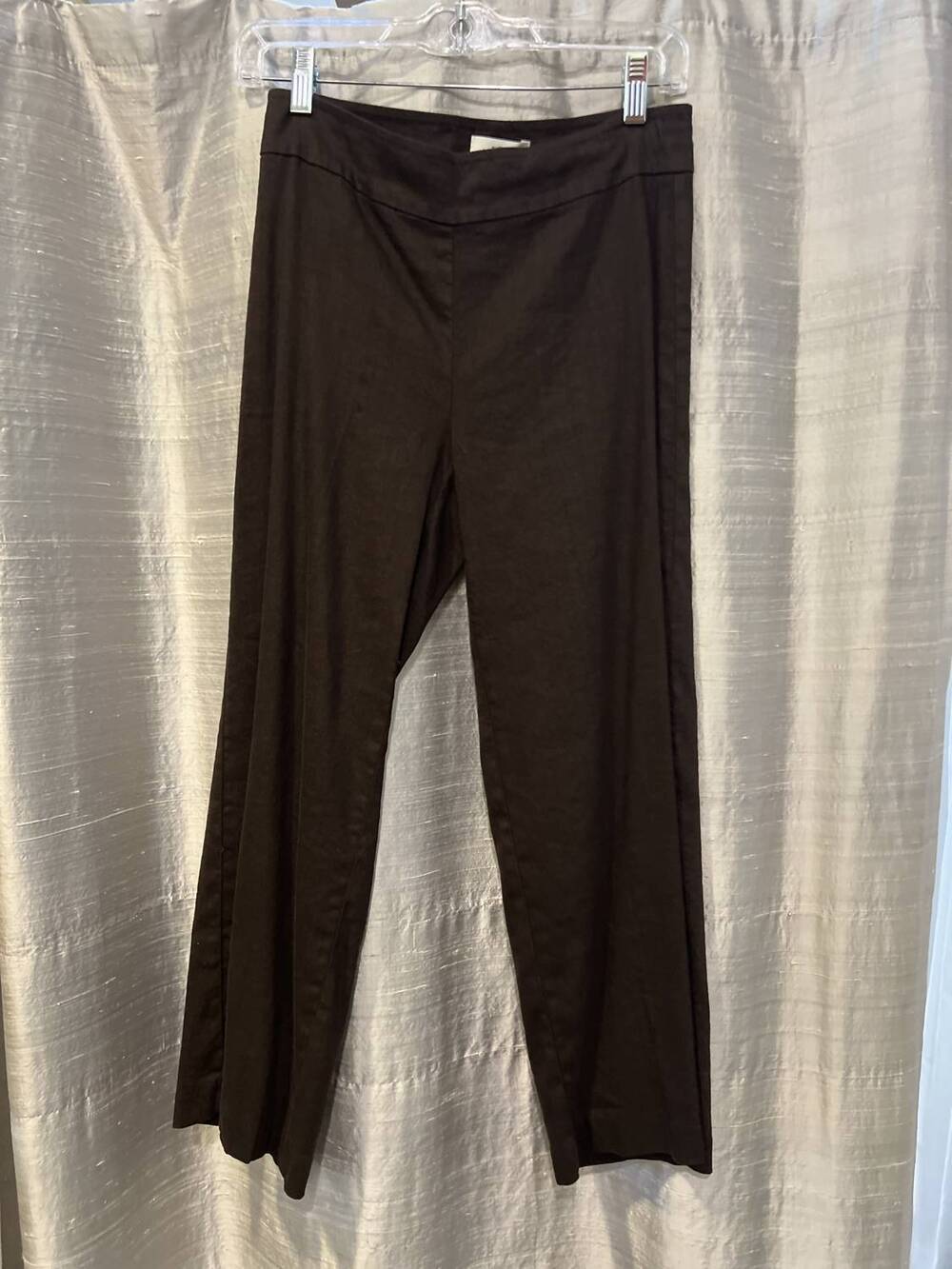 NEW AVENUE MONTAIGNE women's alex linen pant in espresso
